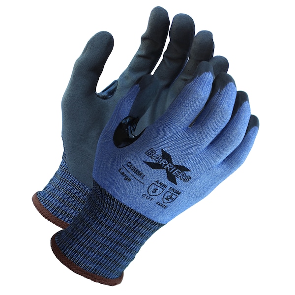 Xbarrier A5 Cut Resistant, Blue Textreme, Luxfoam Coated Glove, L, CA5588RL12 - main